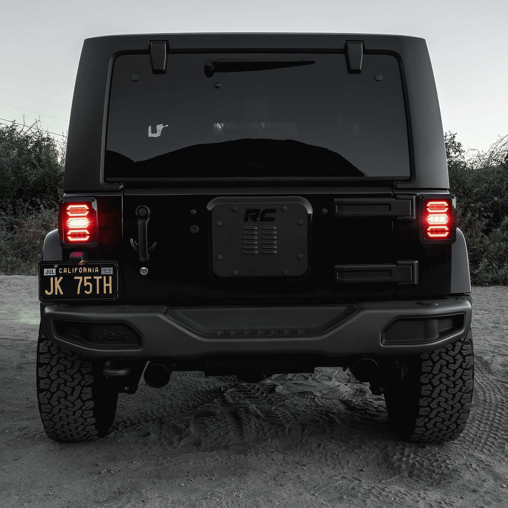 TBL2552 LED Tail Brake Light for Jeep Wrangler JK JKU 2007-2018 - Smoked