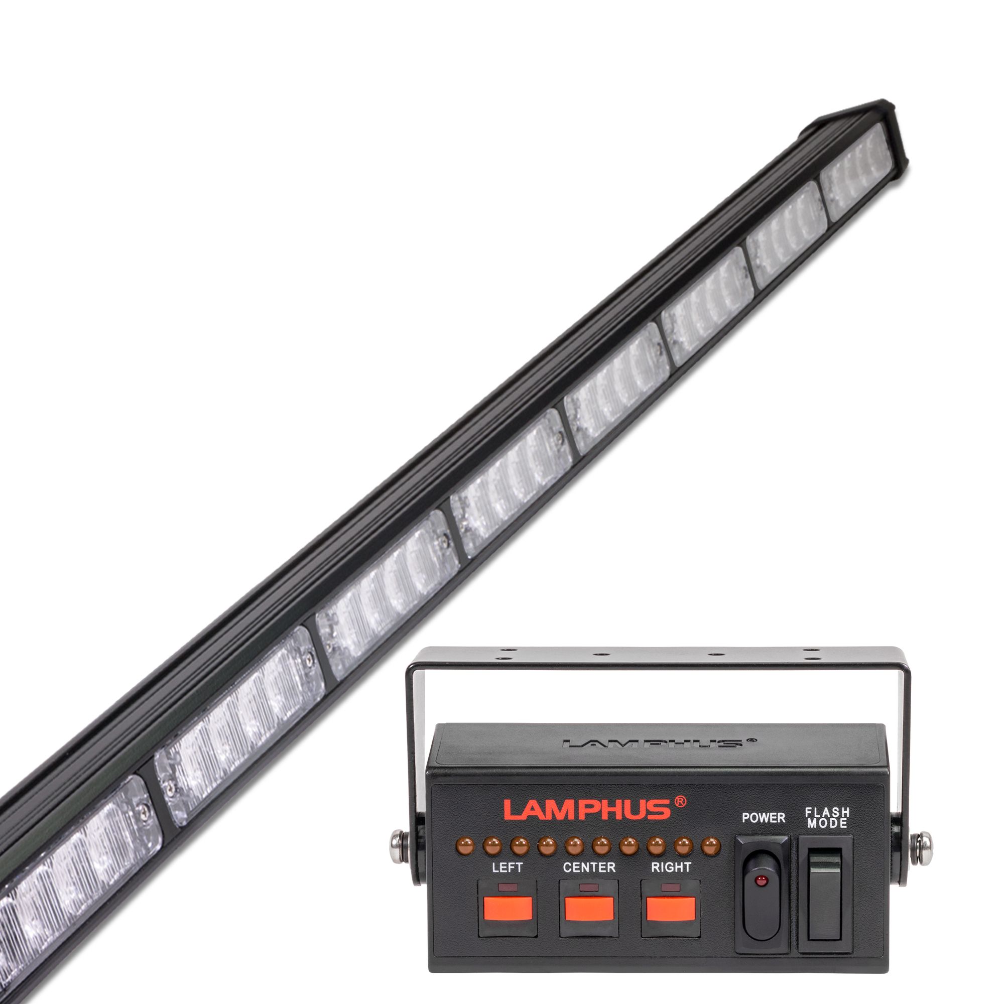 48 Amber Directional LED Strobe Light Bar | Sparrow X Series