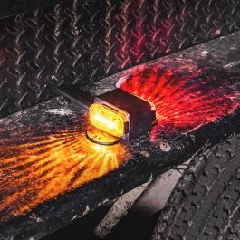 7-Inch Amber + Red LED Trailer Fender Light Set - DOT FMVSS-108; SAE P2