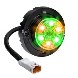 SnakeEye-III 6W Surface-Mount Hideaway Bulb - Amber / Green ...