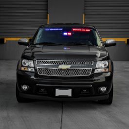 SolarBlast 18-Inch 16W LED Strobe Visor Light Bar Combo Kit (Driver ...